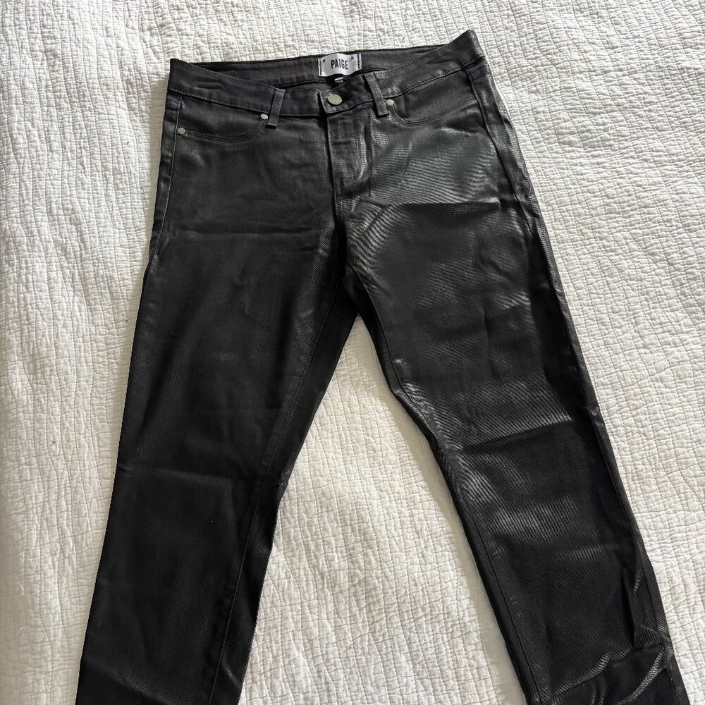 Paige Verdugo Ankle jeans - black coated finish - size 30 (10)